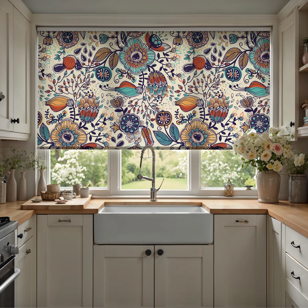 Passion Flower Vintage Window Shades