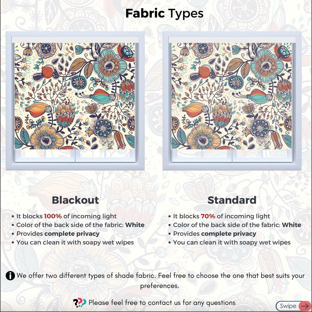 Passion Flower Vintage Window Shades