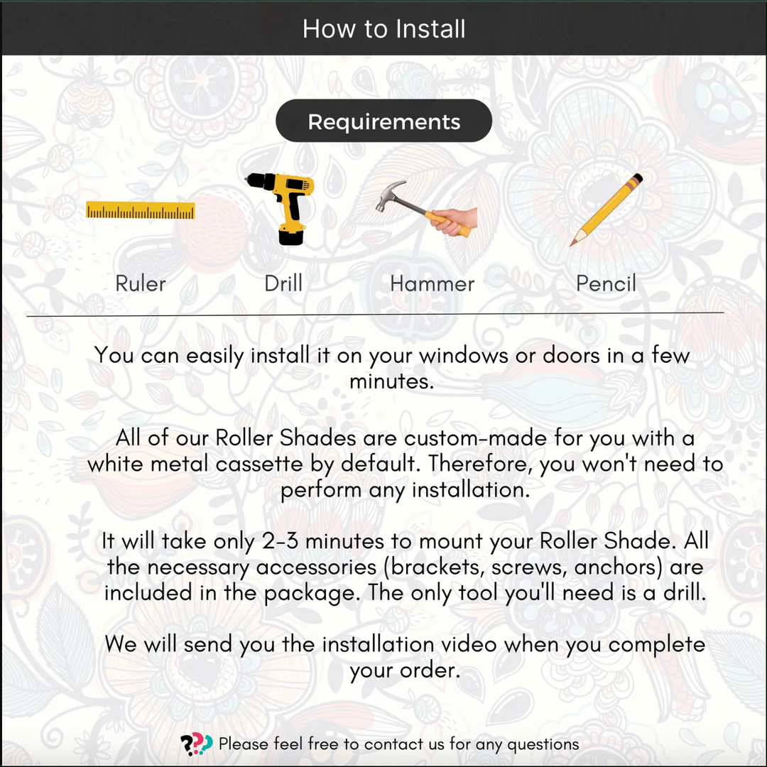 Passion Flower Vintage Window Shades