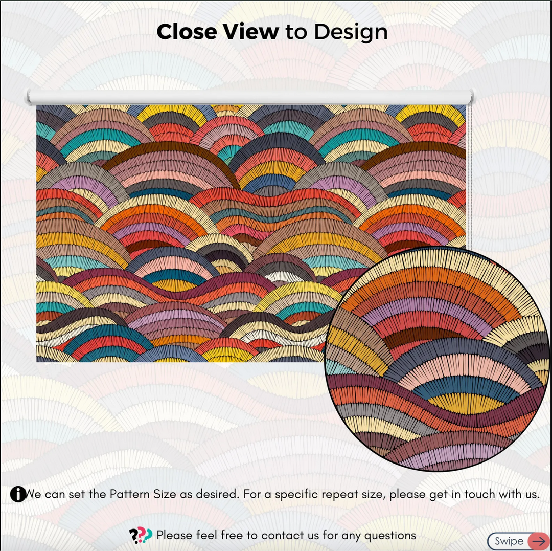 Rainbow Colored Window Shades