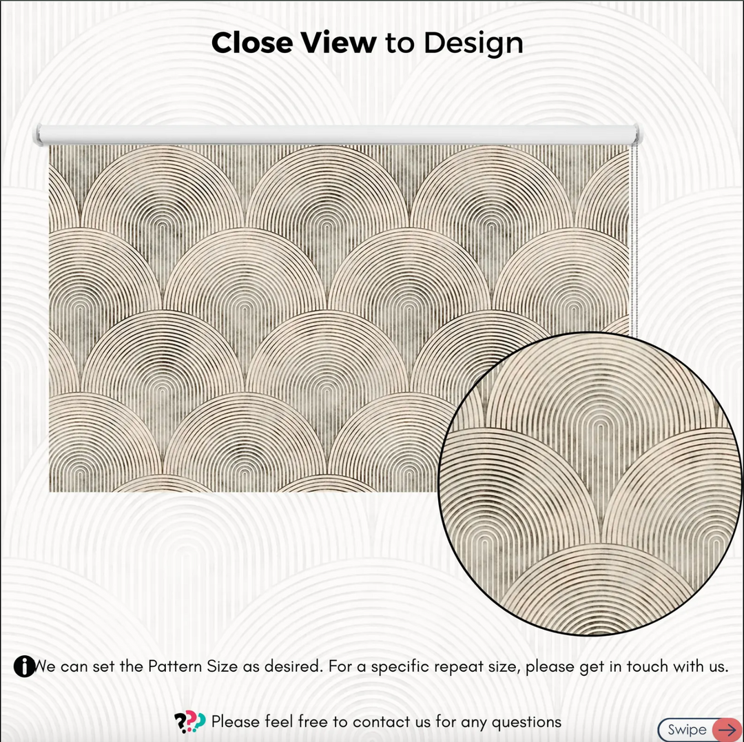 Art Deco Window Roller Blinds