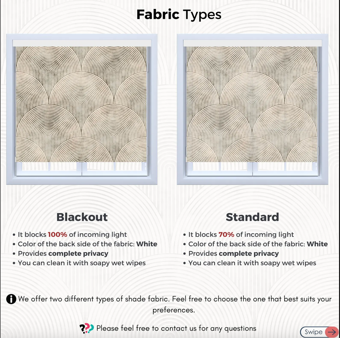 Art Deco Window Roller Blinds