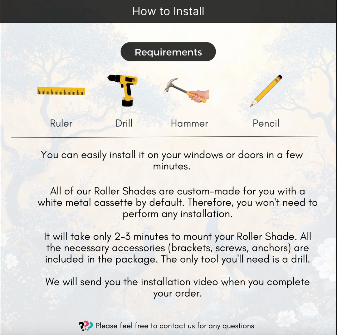 Yellow Chinoiserie Roller Shades