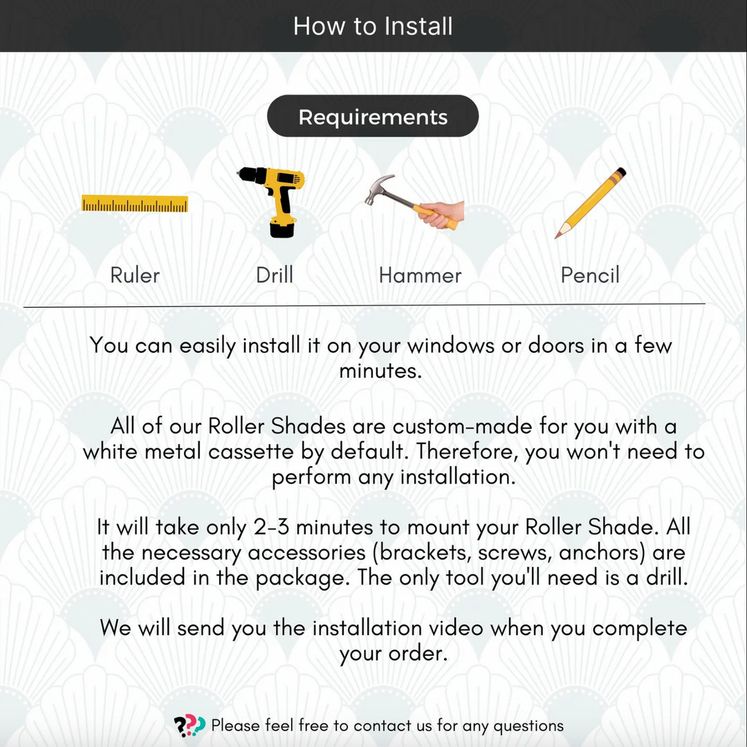 Green Art Deco Roller Shades