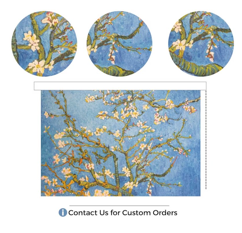 Almond Blossom Roller Blinds - Roller Shade Creative