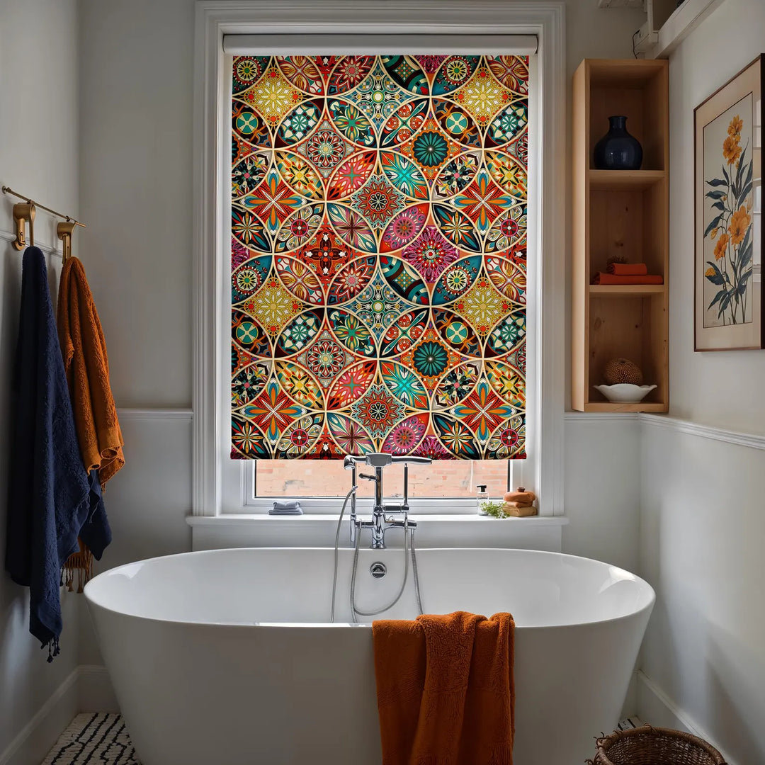 Colorful Vintage Roller Shades