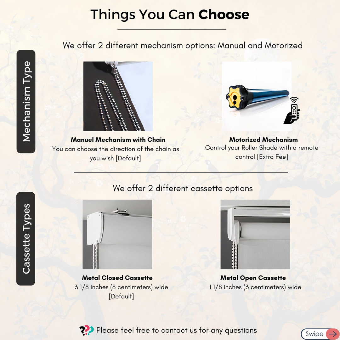 Gold Chinoiserie Roller Shades