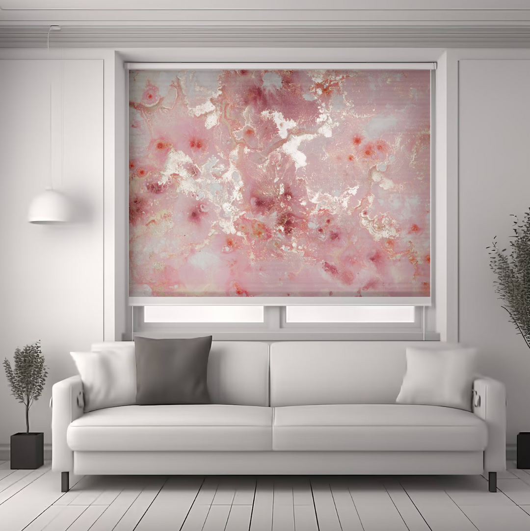 Pink Marble Texture Roller Shades