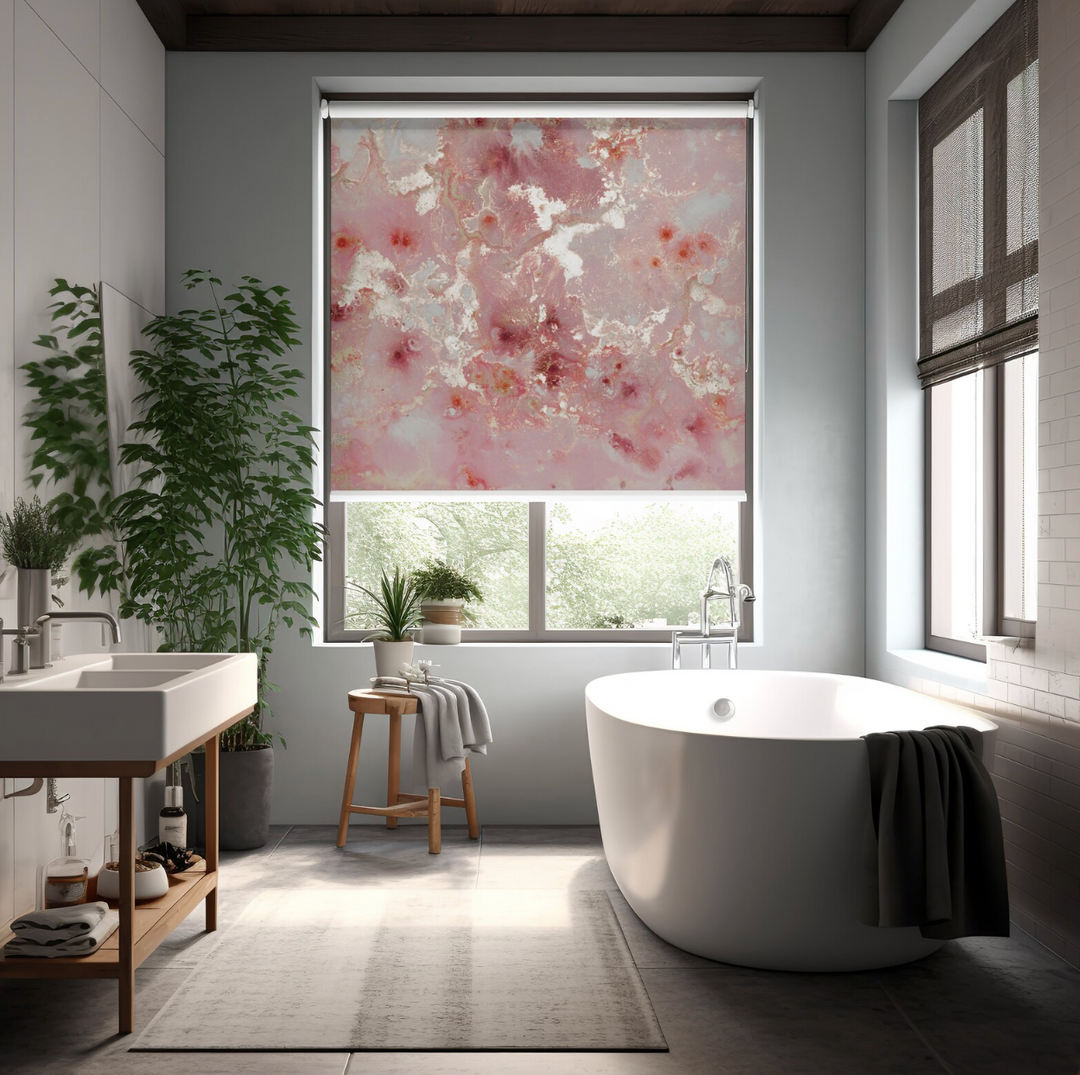 Pink Marble Texture Roller Shades