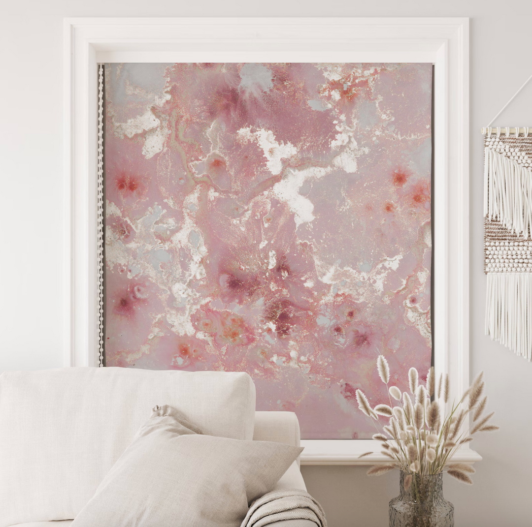 Pink Marble Texture Roller Shades