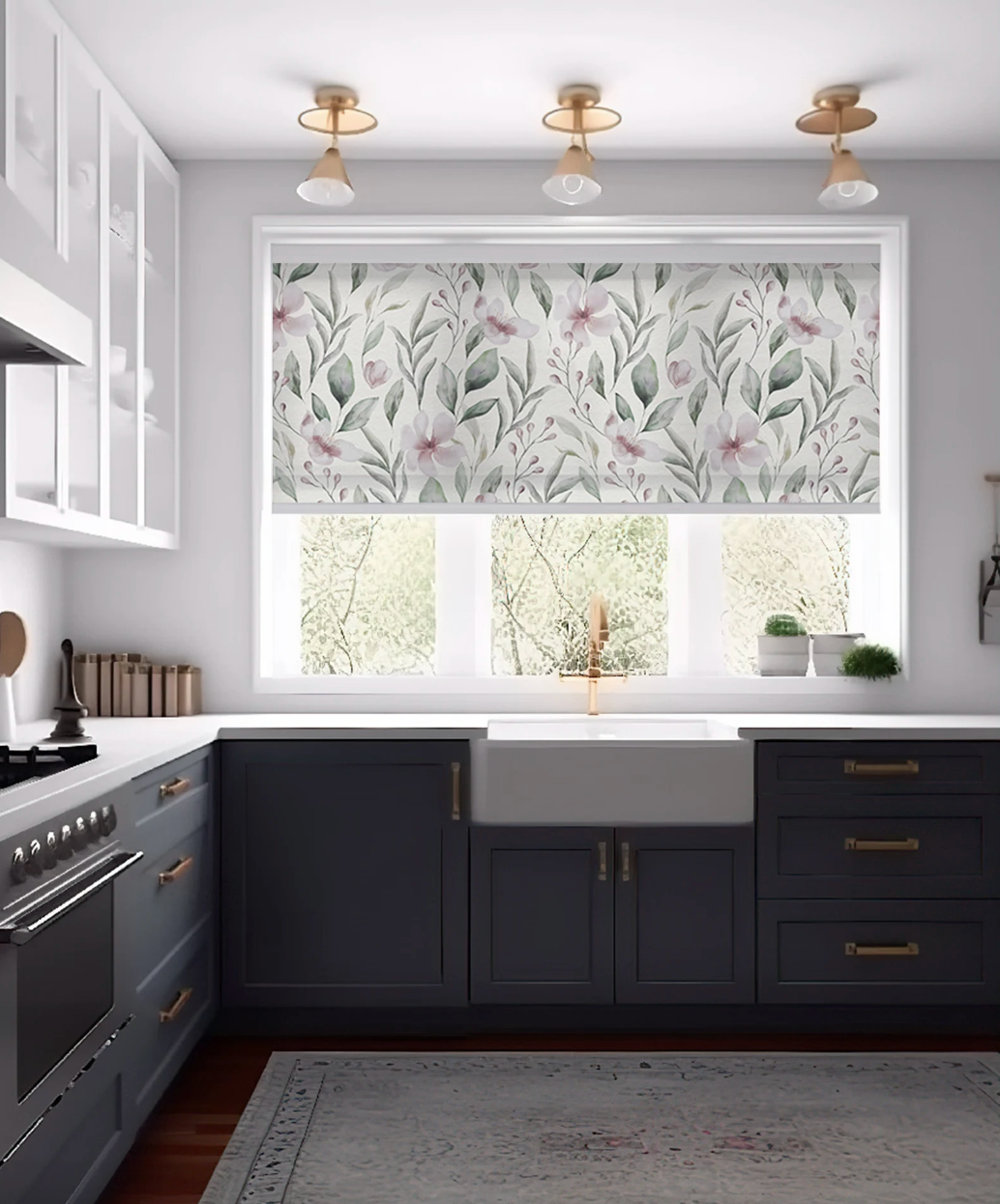 Vintage Flowers Botanical Window Shades