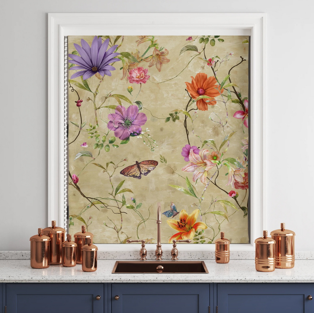 Chinoiserie ButterFly Roller Shades