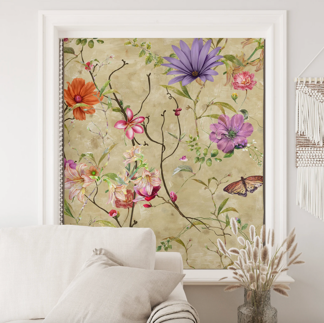 Chinoiserie ButterFly Roller Shades