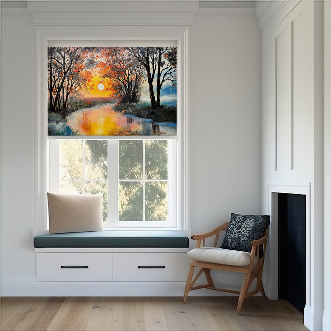 Sunrise in Forest Window Treatments