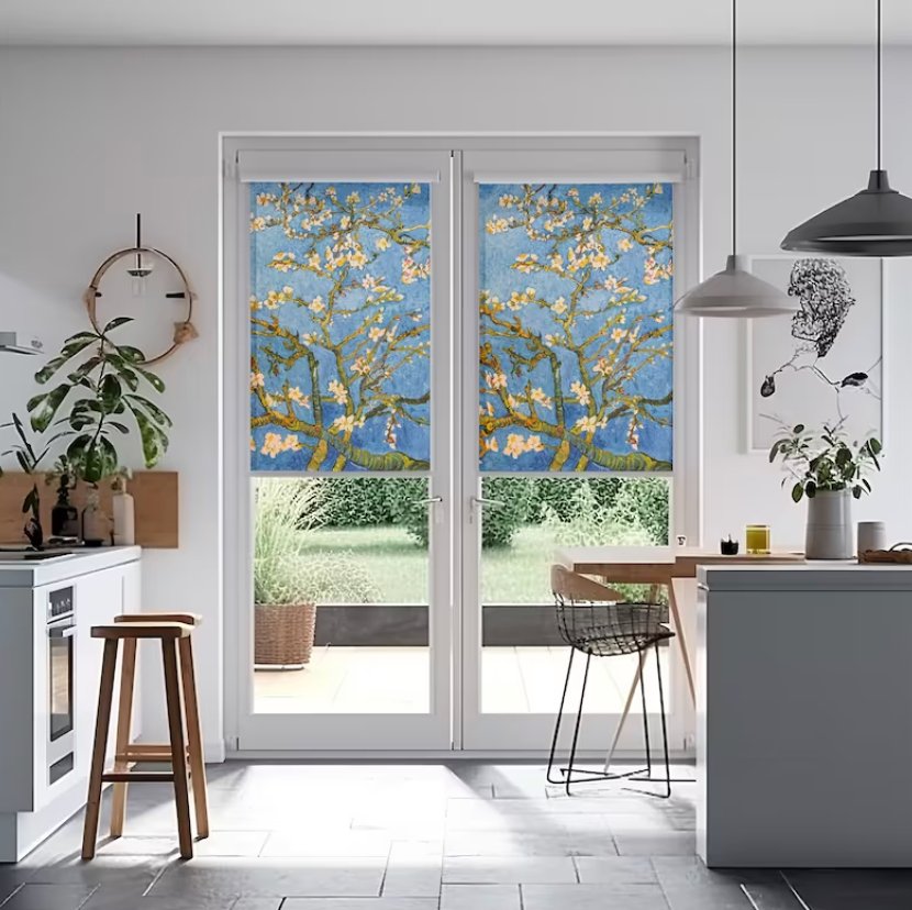 Almond Blossom Roller Blinds - Roller Shade Creative