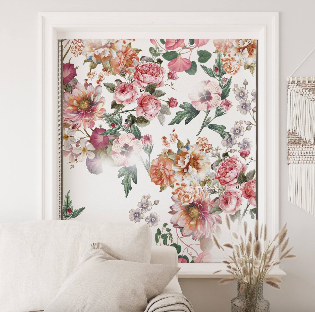 Beautiful Floral Roller Blinds - Roller Shade Creative