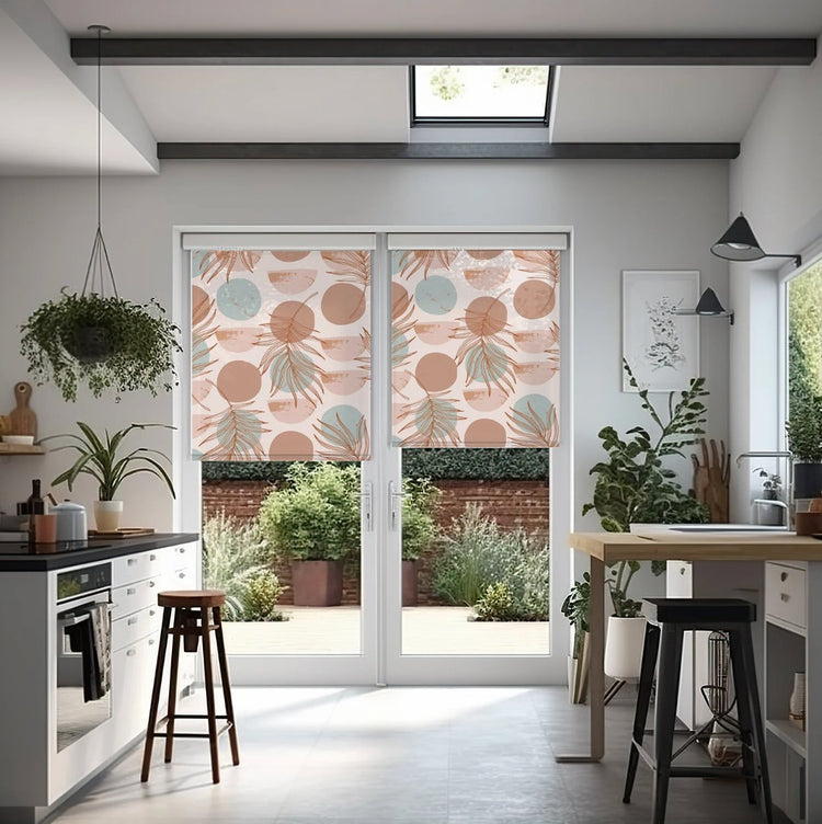 Boho Geometric Window Blinds - Roller Shade Creative