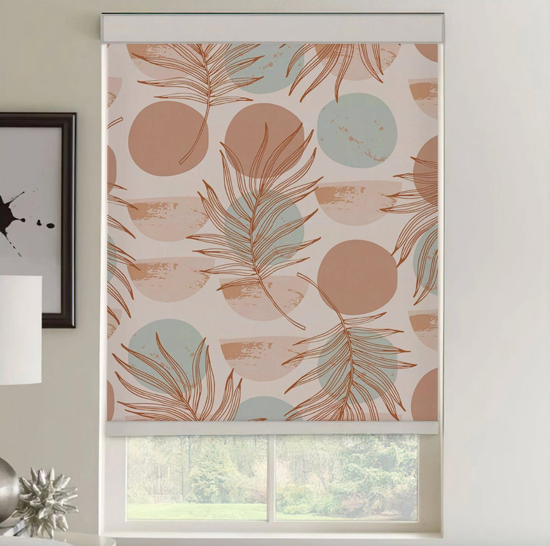 Boho Geometric Window Blinds - Roller Shade Creative