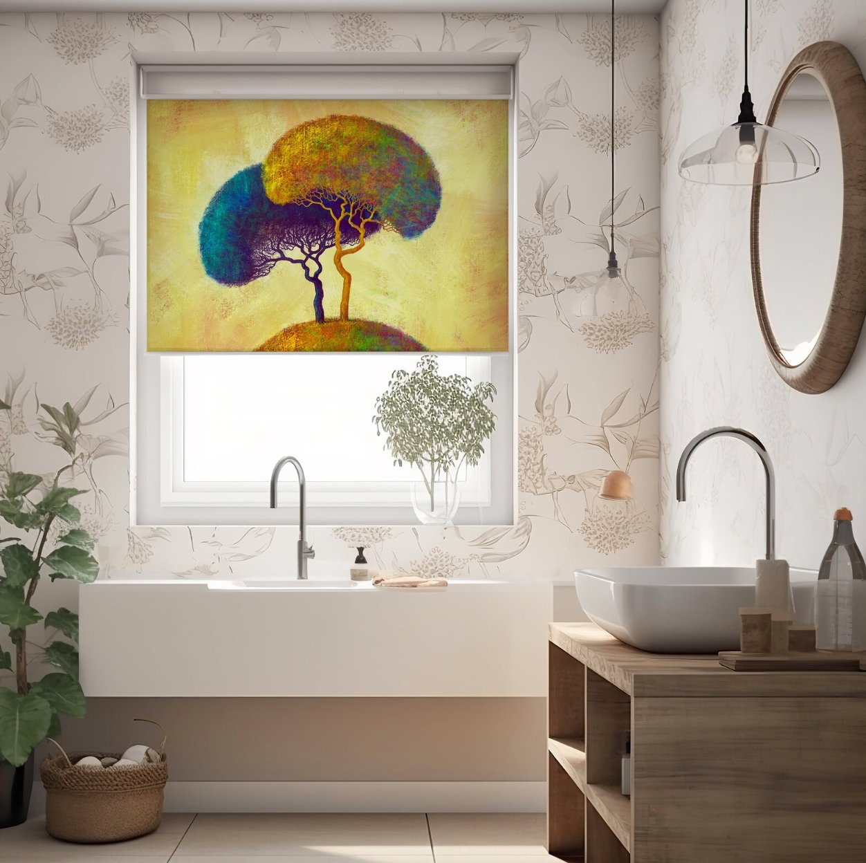 Colorful Autumn Trees Window Treatments - Roller Shade Creative