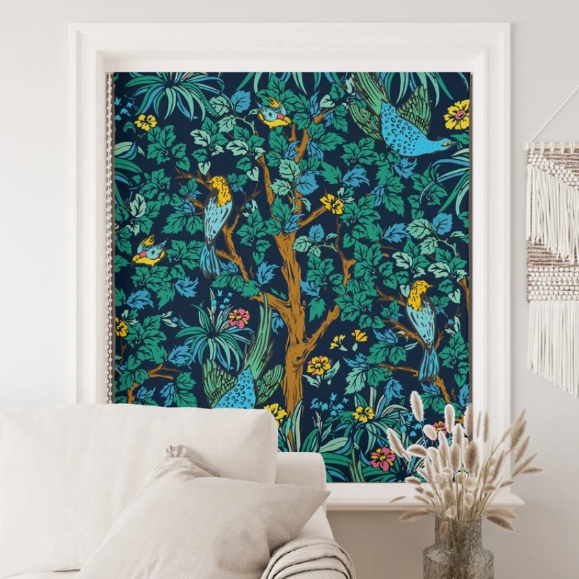 Colorful Jungle Roller Shade - Roller Shade Creative