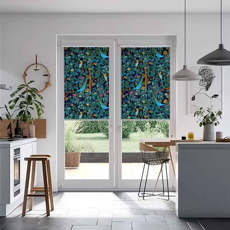 Colorful Jungle Roller Shade - Roller Shade Creative