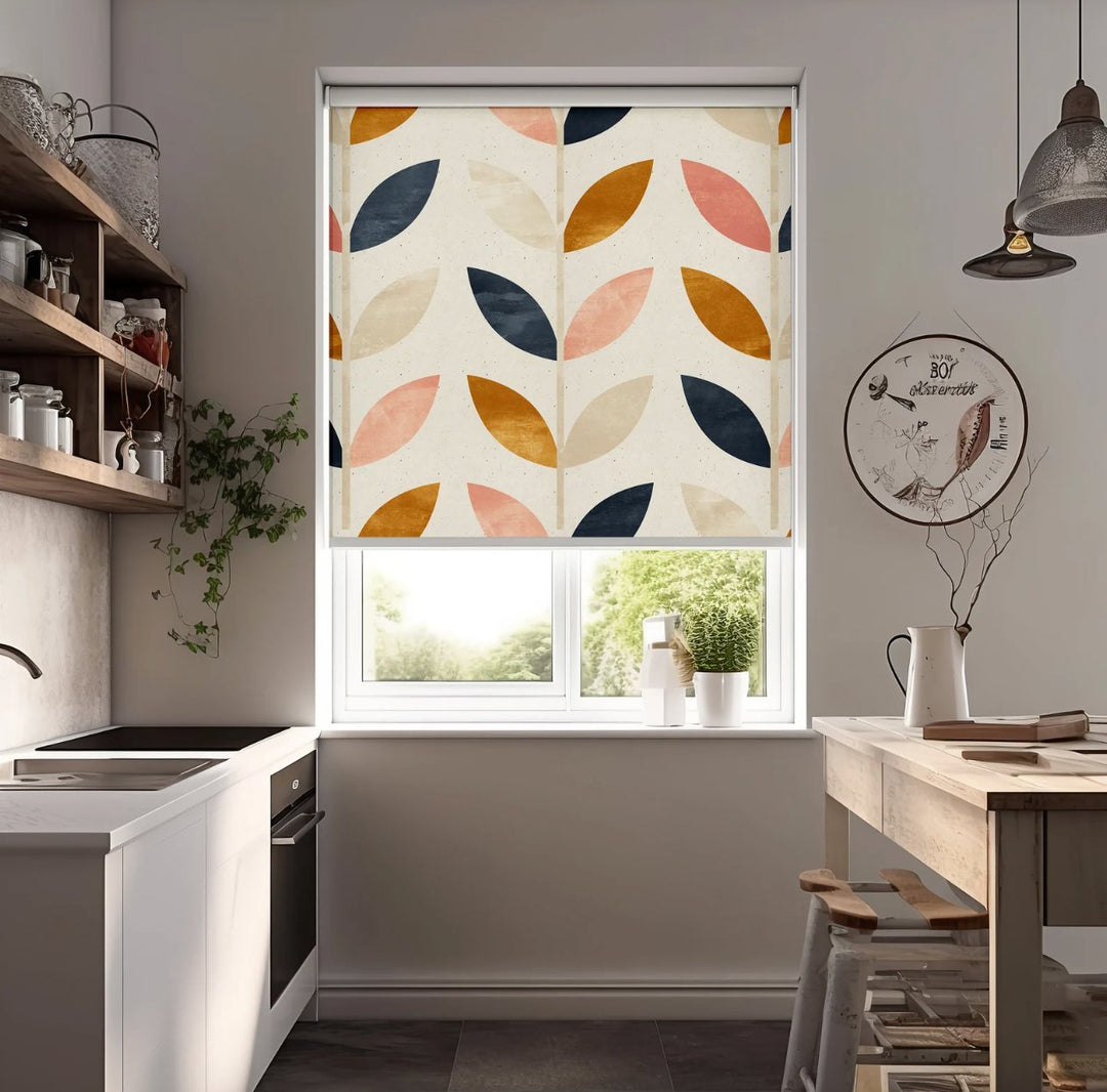 Colorful Leaves Window Shades - Roller Shade Creative