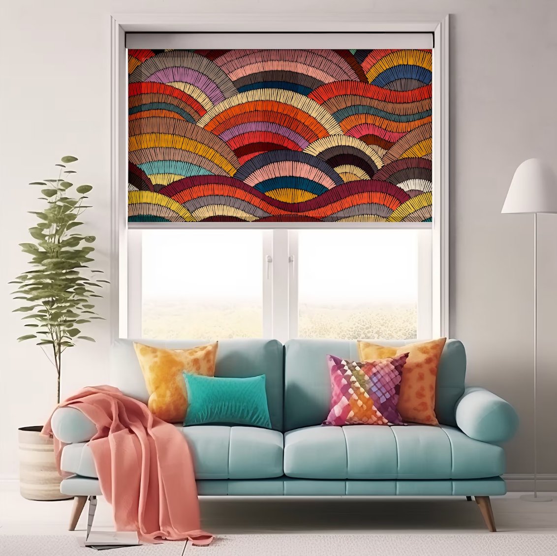 Rainbow Colored Window Shades - RollerShadesCreative – Roller Shades ...