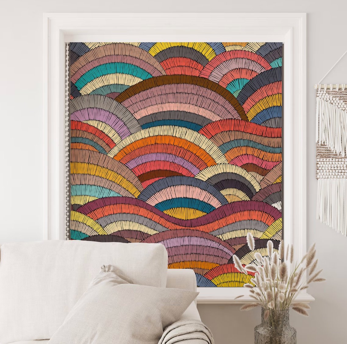 Colorful Rainbows Custom Window Shades - Roller Shade Creative