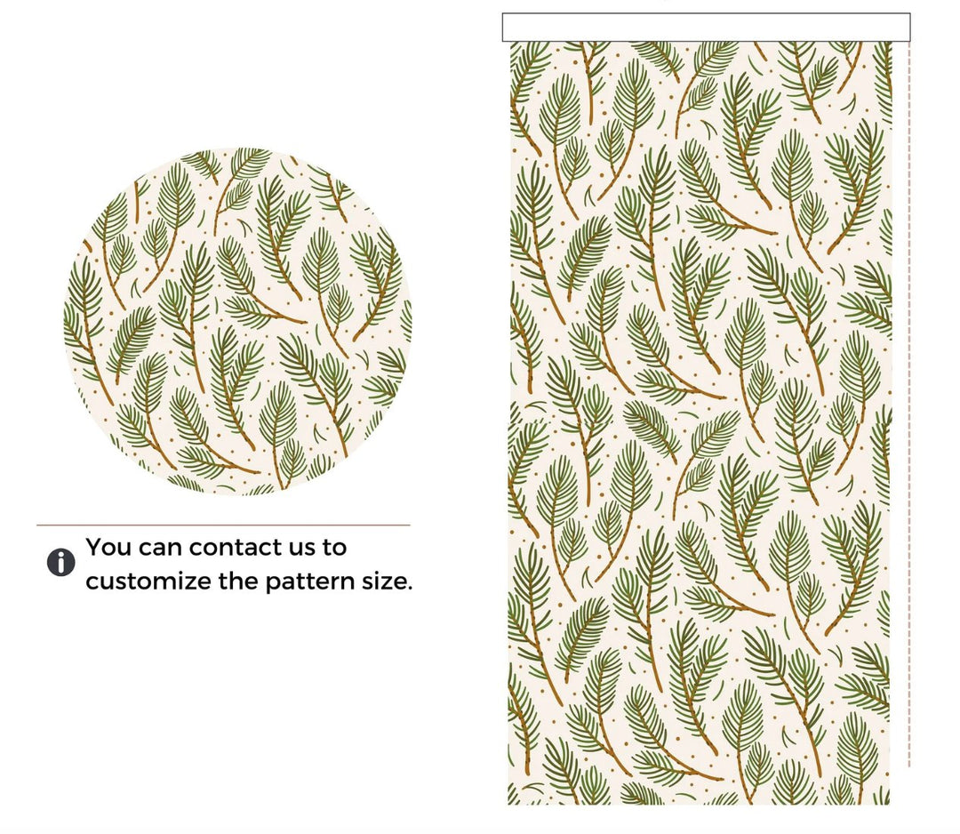 Green Fern Botanical Window Shade - Roller Shade Creative