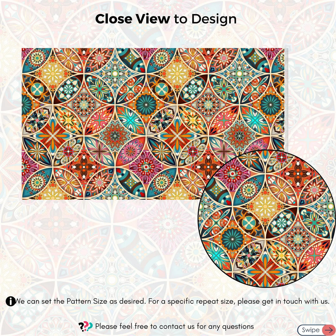 Colorful Vintage Roller Shades