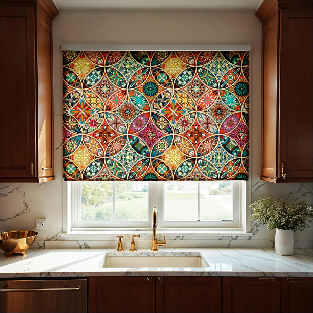 Colorful Vintage Roller Shades