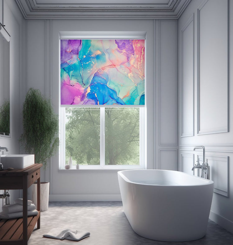 Marble Colorful Roller Blinds - Roller Shade Creative