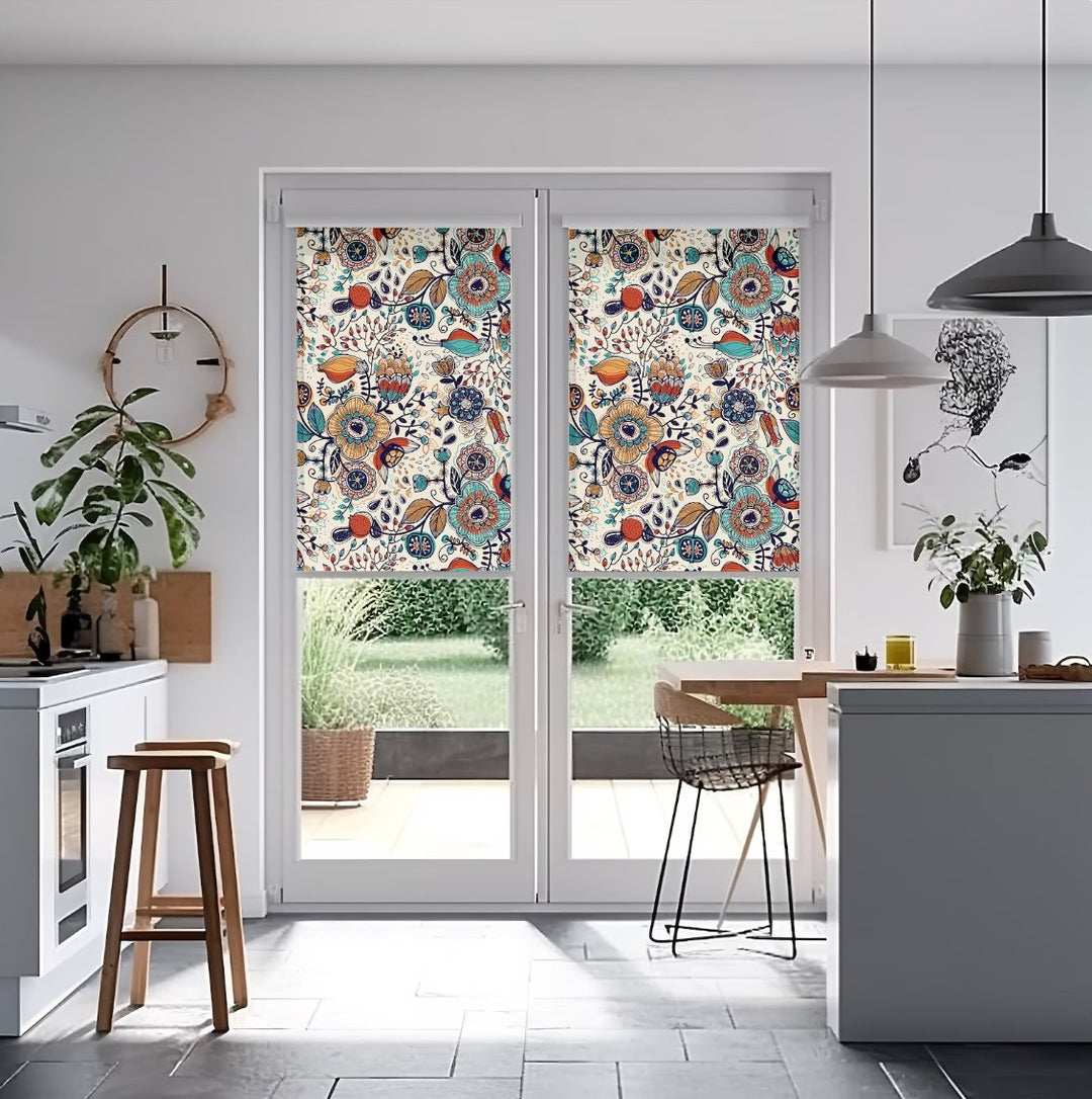 Passion Flower Vintage Window Shades - Roller Shade Creative