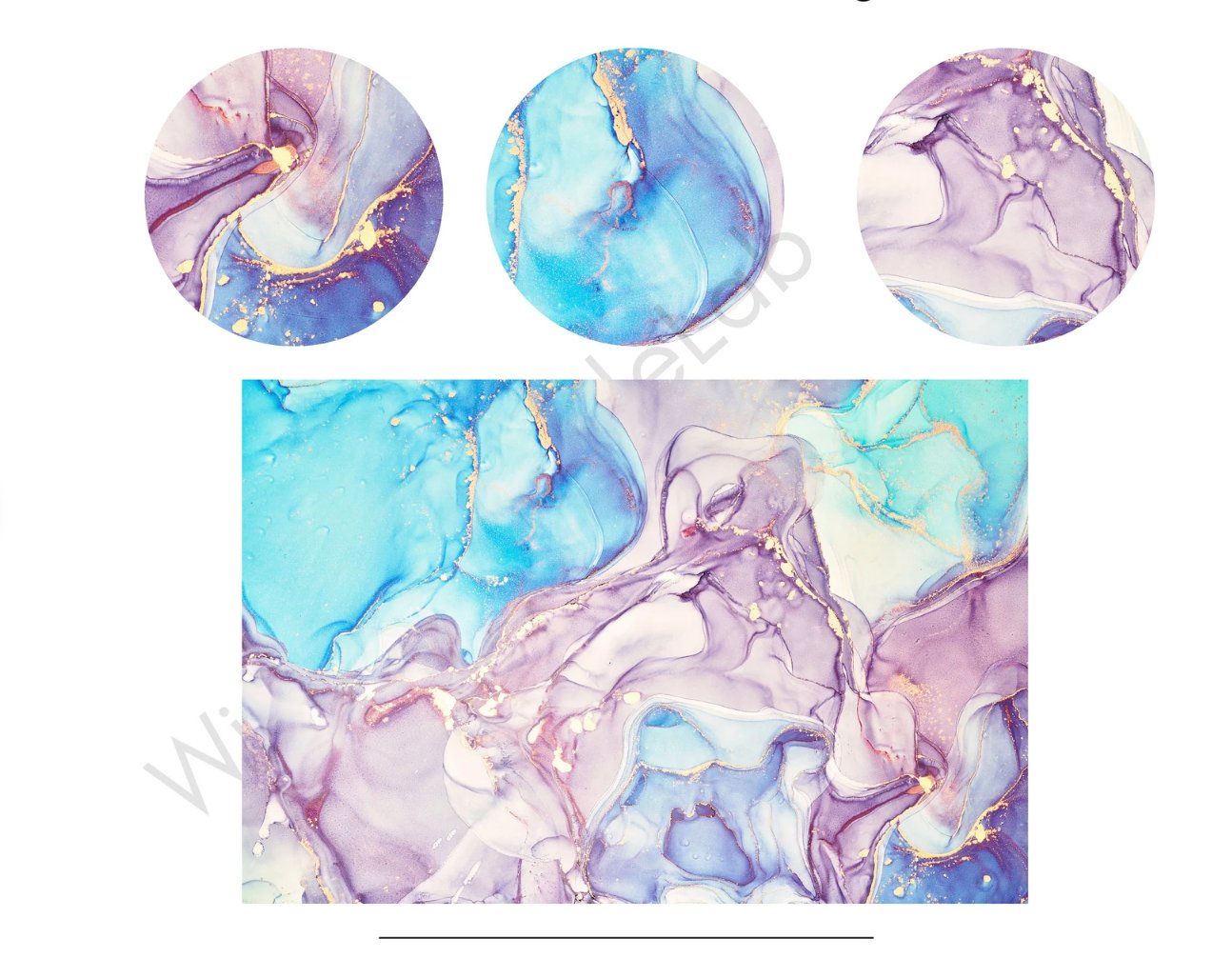 Pink and Blue Marble Roller Shades - Roller Shade Creative