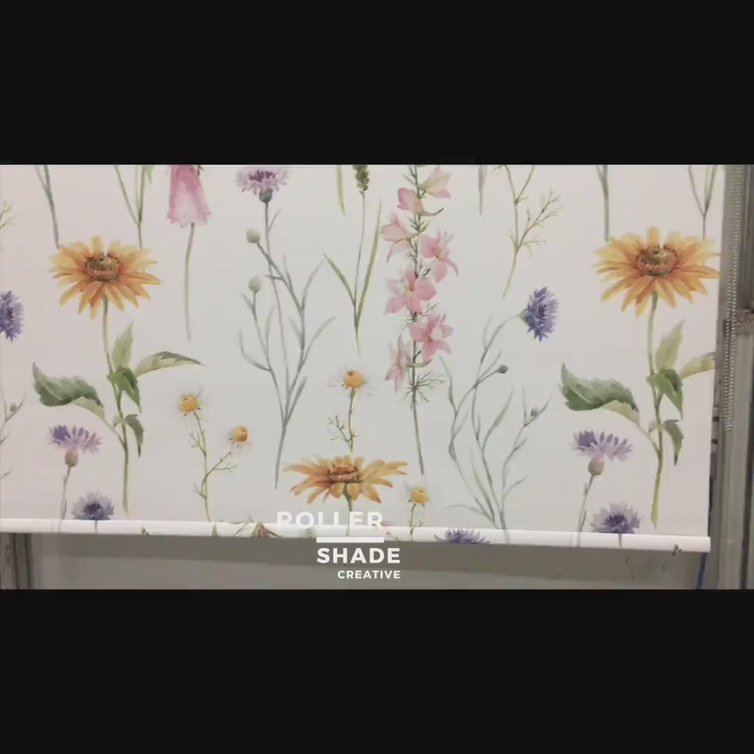 Floral Roller Shade