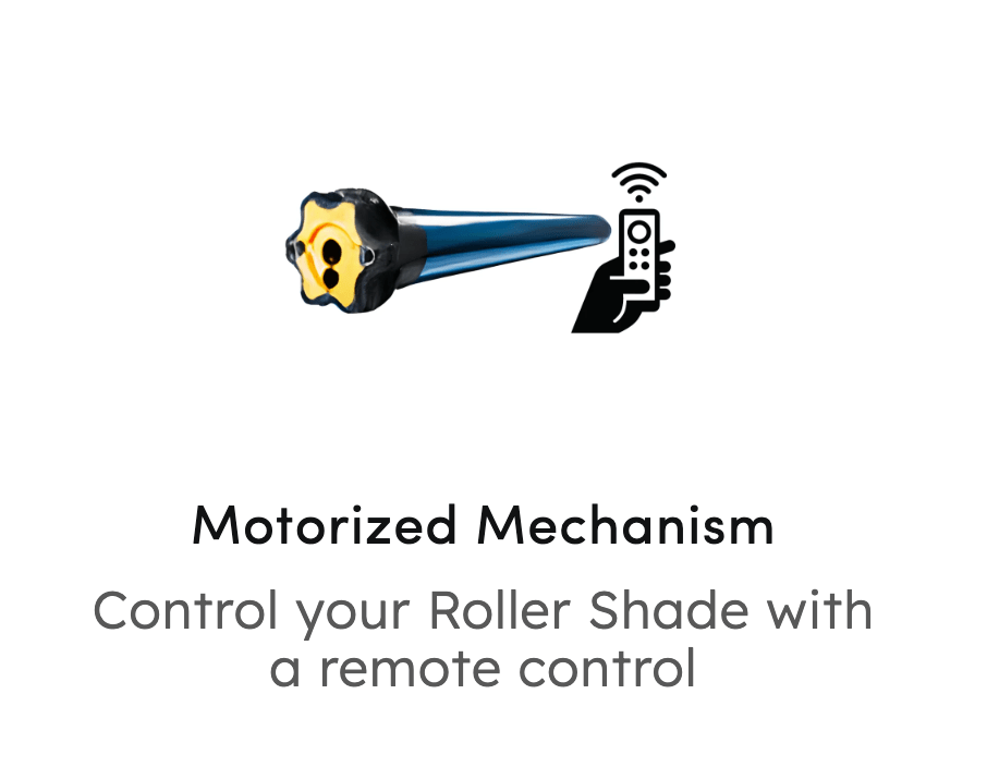 Remote-Controlled Motorized Mechanism - Roller Shade Creative