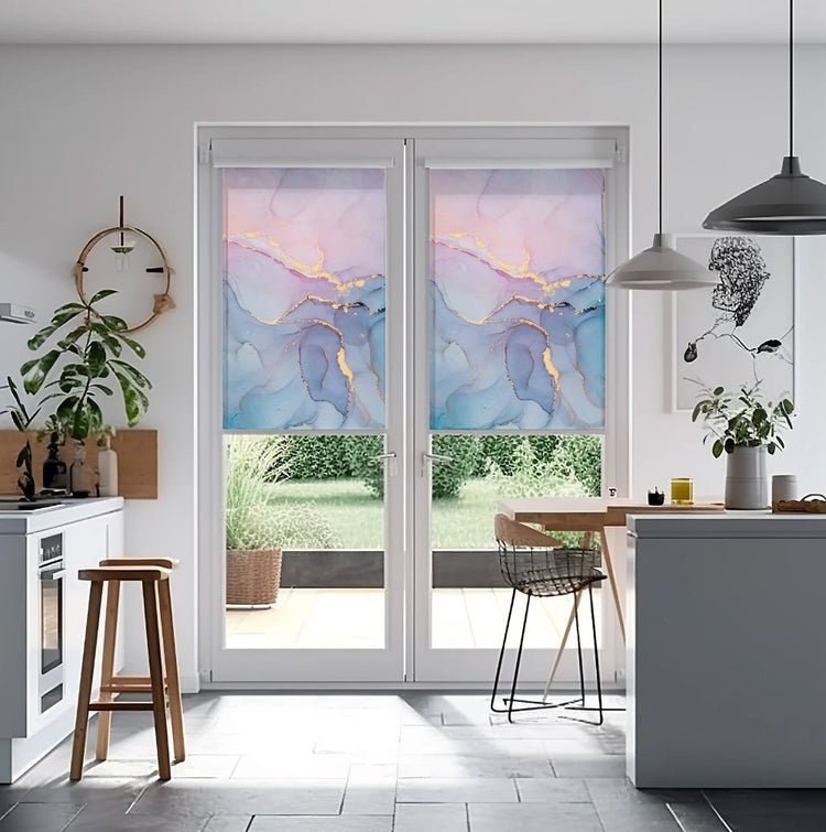 Soft Colors Marble Roller Blinds - Roller Shade Creative