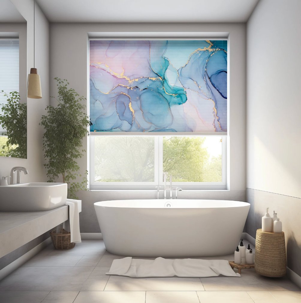 Soft Colors Marble Roller Blinds - Roller Shade Creative