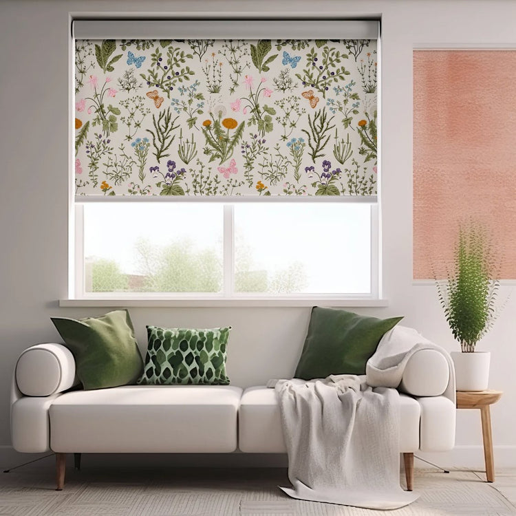 Spring Wildflower Roller Blinds - Roller Shade Creative