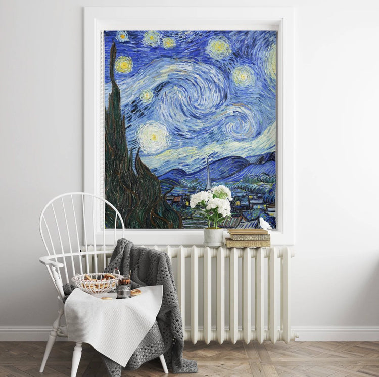 The Starry Night Roller Shade - Roller Shade Creative