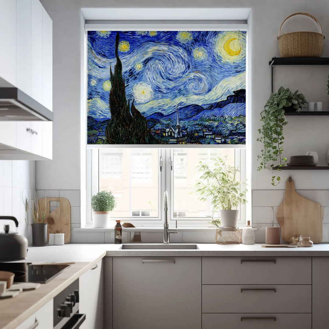 The Starry Night Roller Shade - Roller Shade Creative