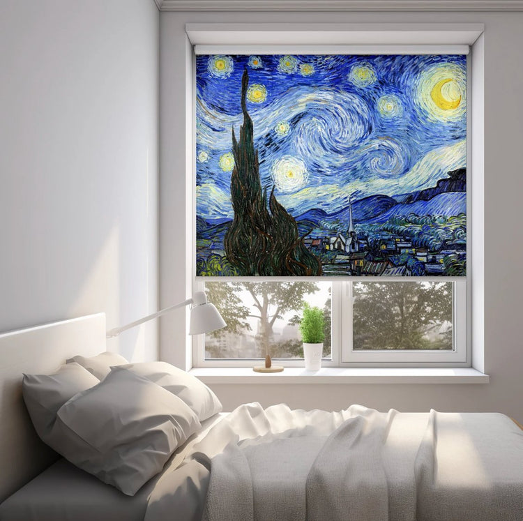 The Starry Night Roller Shade - Roller Shade Creative