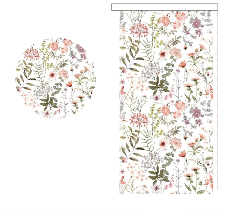 Watercolor Wild Floral Roller Blinds - Roller Shade Creative